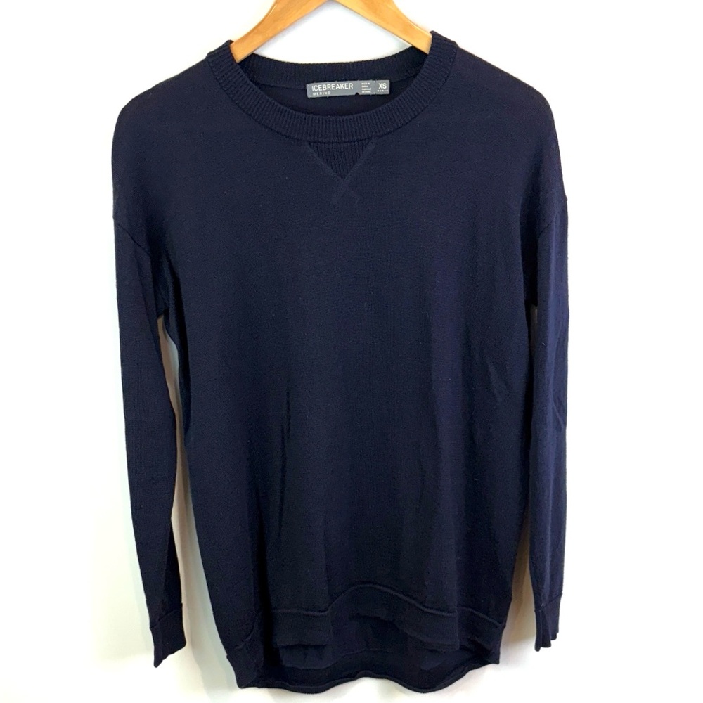 Icebreaker merino wool Blend Dark Blue Crewneck Sweater size XS